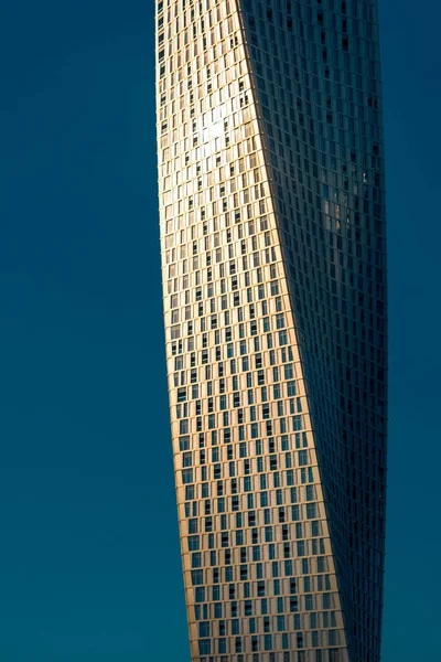 Eine Vertikale Aufnahme Eines Wolkenkratzers Dubai Marina Vae — Stockfoto