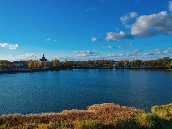 Вид Висоти Озера Парки Мінської Області Білорусь — стокове фото