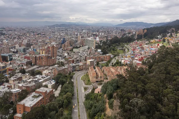 Вид Воздуха Архитектуру Боготе Колумбия — стоковое фото