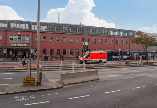 Kiel Deutschland Okt 2021 Blick Auf Den Kieler Bahnhof Mit — Stockfoto