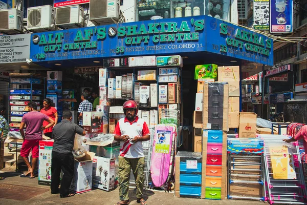 Colombo Sri Lanka Abr 2019 Las Calles Del Mercado Pettah — Foto de Stock