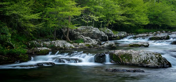 Een Prachtig Rivierlandschap Great Smoky Mountains National Park Tennessee — Stockfoto