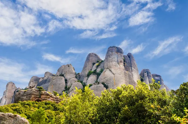 Pasmo Górskie Montserrat Niedaleko Barcelony Katalonii Hiszpania — Zdjęcie stockowe