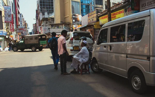 Colombo Sri Lanka Ápr 2019 Forgalmas Utcák Pettah Market Colombo — Stock Fotó