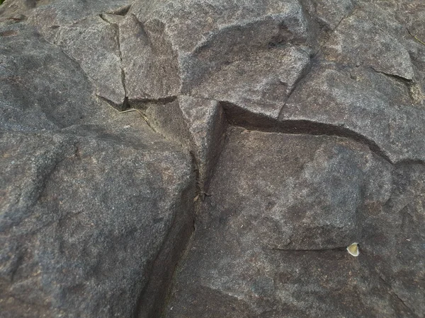 Closeup Shot Textured Stone Cracks — Stock Photo, Image