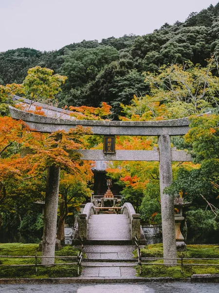 Eine Vertikale Aufnahme Des Zenrinji Eikando Tempels Kyoto Japan — Stockfoto