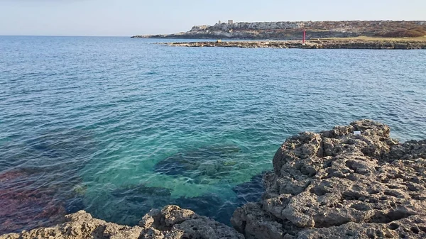 Piękny Widok Wybrzeże Morza Śródziemnego Sycylia Włochy — Zdjęcie stockowe