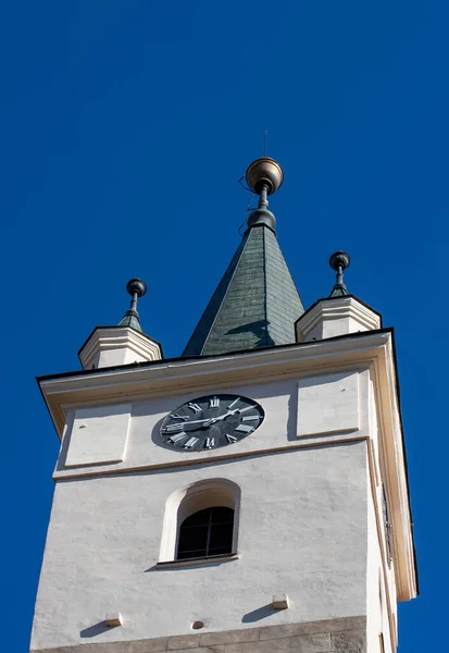 Tower Saxon Church Reghin City Romania — Photo