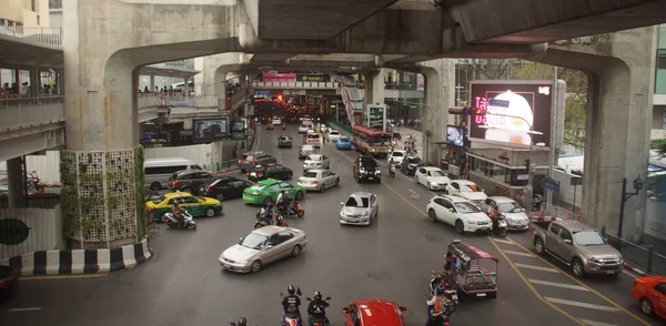 Bangkok Thaïlande Sept 2017 Vue Panoramique Une Rue Bangkok Thaïlande — Photo