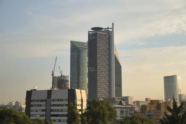 Paisaje Urbano Ciudad México Con Edificios Gran Altura Contra Cielo — Foto de Stock