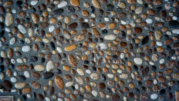 Closeup Shot Rough Granite Surface Colorful Pebble Stones — Stock Photo, Image