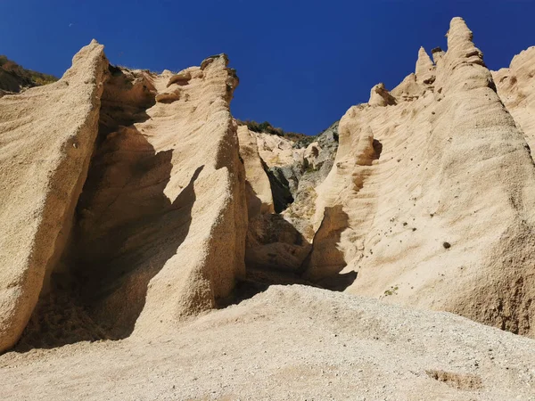 Uma Vista Panorâmica Canyon Lame Rosse Fiastra Marche Itália — Fotografia de Stock