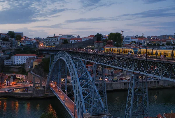 View Dom Luis Bridge Deck Arch Bridge Porto Portugal — Foto Stock