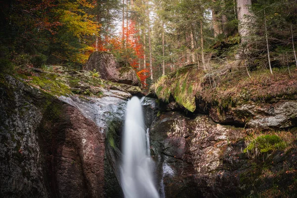 Hochfall Waterfall Bodenmais Bavarian Forest Germany — Stock fotografie