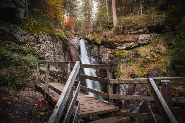 Hochfall Waterfall Bodenmais Bavarian Forest Germany — Stock fotografie