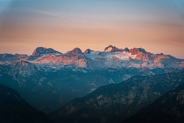 Sunrise Alps Alpenglow Mountains — Zdjęcie stockowe