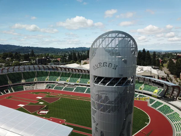Een Prachtig Uitzicht Een Stadion Eugene Oregon Usa Met Een — Stockfoto