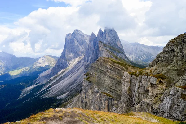 Beautiful View Mountains Seceda Dolomitas Italia — Stock Fotó