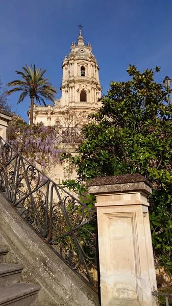 Famous Historic Cathedral San Giorgio Modica Italy — Stock Photo, Image