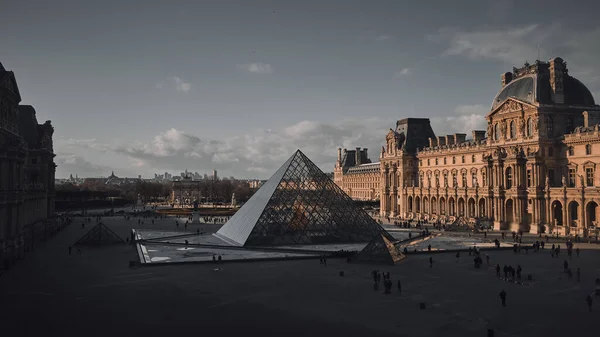 Parijs Frankrijk Feb 2019 Een Prachtig Uitzicht Het Louvre Stad — Stockfoto