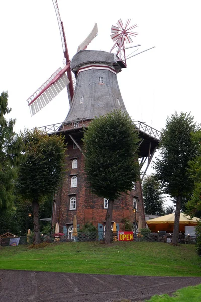 Wallanlagen Windmill Bremen Germany — Stock Photo, Image