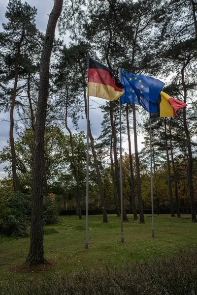 Lommel Belgie Října 2021 Největší Německý Válečný Hřbitov Kriegsgraberstatte Památník — Stock fotografie