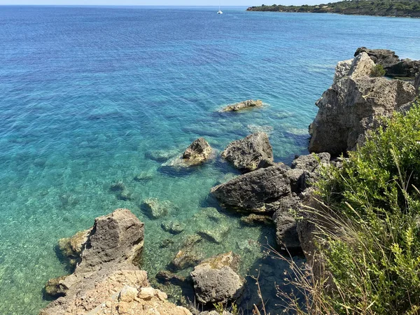 Piękny Widok Morze Słoneczny Dzień Fuerteventurze Hiszpania — Zdjęcie stockowe
