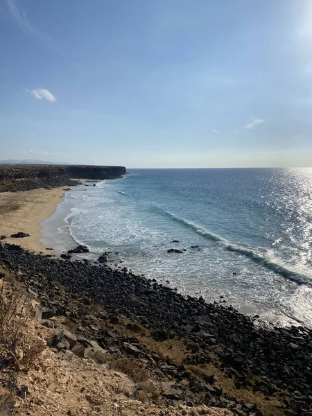 Vacker Utsikt Över Havet Solig Dag Fuerteventura Spanien — Stockfoto