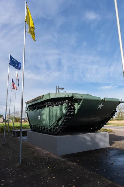 Maasmechelen Belgium October 2021 Lvt Alligator Tank Water Buffalo Kotem — 图库照片