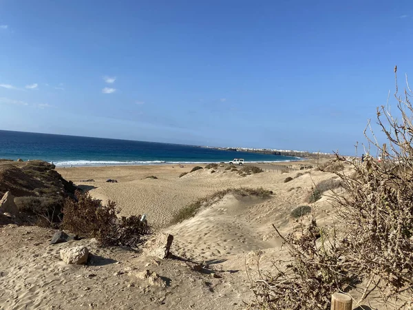 Spanya Fuerteventura Güneşli Bir Günde Güzel Bir Deniz Manzarası — Stok fotoğraf