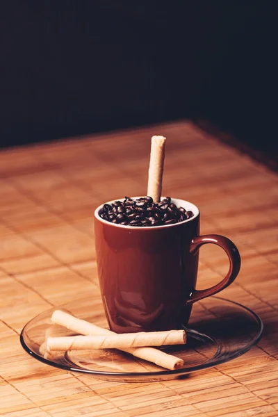 Vertikal Bild Kaffebönor — Stockfoto