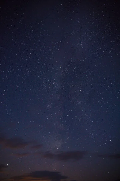 Vertical Shot Beautiful Starry Night Sky — Photo