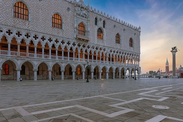 View Saint Mark Square Venice Italy Sunset — Stock fotografie