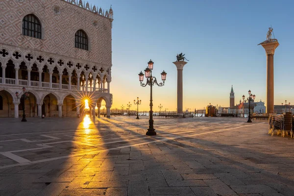 Beautiful Sunrise San Marco Square Venice Italy — Stock fotografie