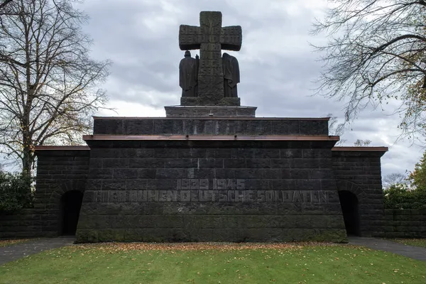 Ломмел Бельгиум Октября 2021 Года Крупнейшее Немецкое Военное Кладбище Kriegsgraberstatte — стоковое фото