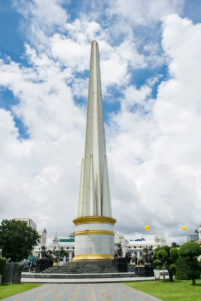 Yangon Myanmar Burma Agosto 2017 Monumento Independencia Birmania Obelisco Blanco —  Fotos de Stock