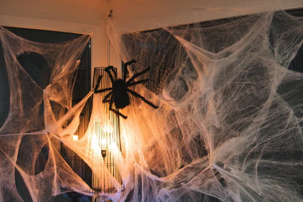 Closeup Shot Spooky Decoration Room Halloween Concept — Stock Photo, Image