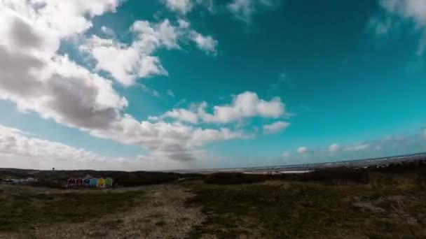 Vackert Naturlandskap Sommartid Naturlig Bakgrund — Stockvideo