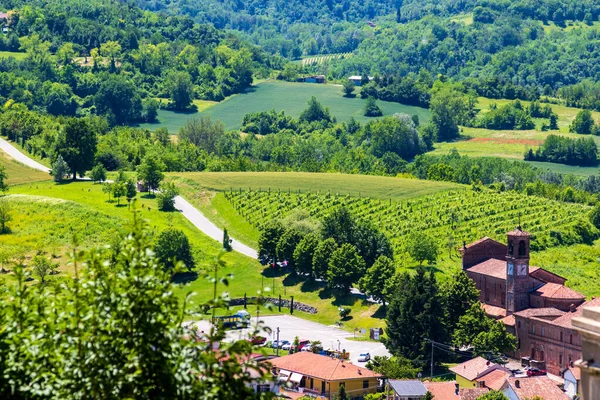 Gabiano Monferrato Alessandria Piemonte Italië Juni 2021 Landschapsuitzicht Een Zonnige — Stockfoto