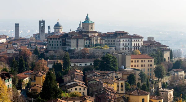Bergamo Italia Vista Panoramica Sul Paesaggio Una Giornata Sole Dettaglio — Foto Stock