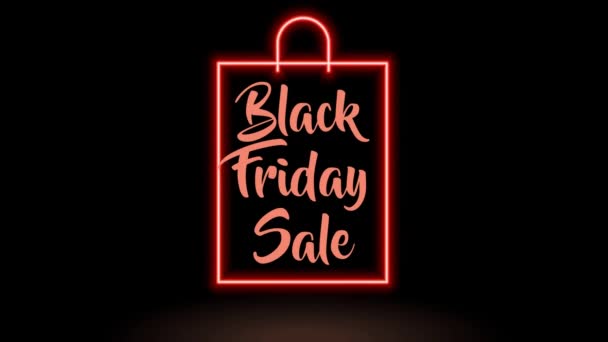 Black Friday Sale Sign Animation Design Concept — Wideo stockowe