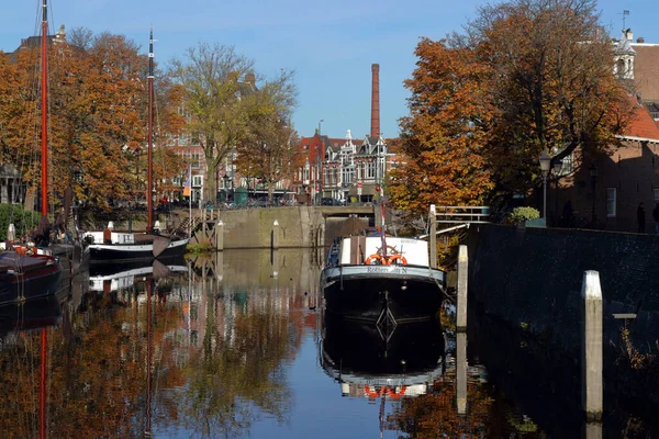 Zabytkowy Port Delfshaven Rotterdamie Holandia — Zdjęcie stockowe
