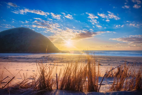 Sunrise Sandy Beach Sea Summer — Stok fotoğraf