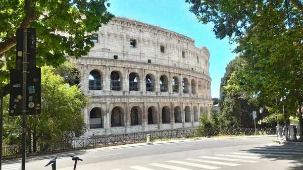 Rom Italien Juni 2020 Eine Wunderschöne Szene Des Kolosseums Den — Stockfoto