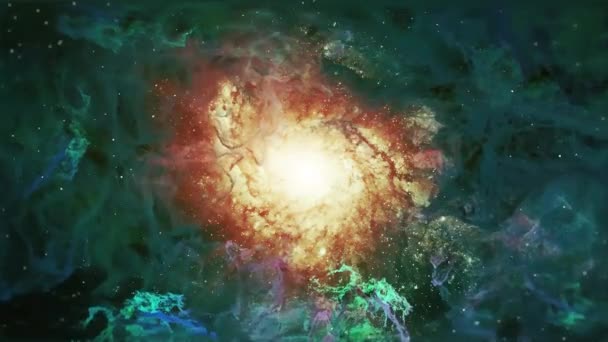 Абстрактний Космічний Фон Зірками Туманністю Елементи Цього Зображення Мебльовані — стокове відео
