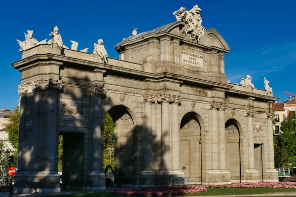 Puerta Alcalá Una Puerta Neoclásica Plaza Independencia Madrid España — Foto de Stock