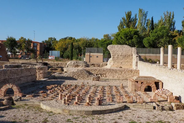 Ruins Ancient Roman City Complutum Alcala Henares Madrid Spain — стокове фото