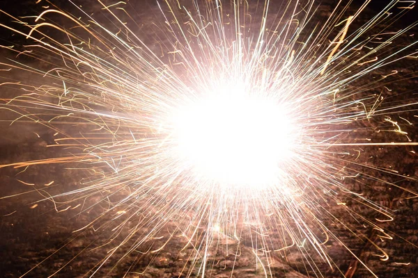 Closeup Amazing Firework — Stockfoto