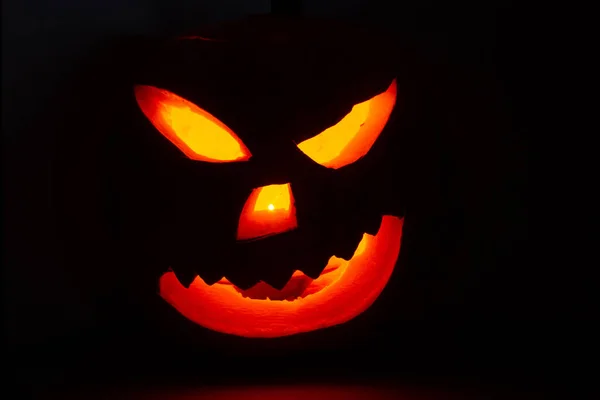 Una Calabaza Espeluznante Para Halloween — Foto de Stock