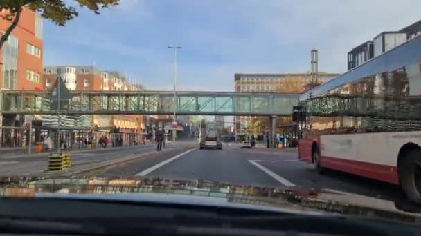Widok Miasto Sztokholm Szwecji — Wideo stockowe